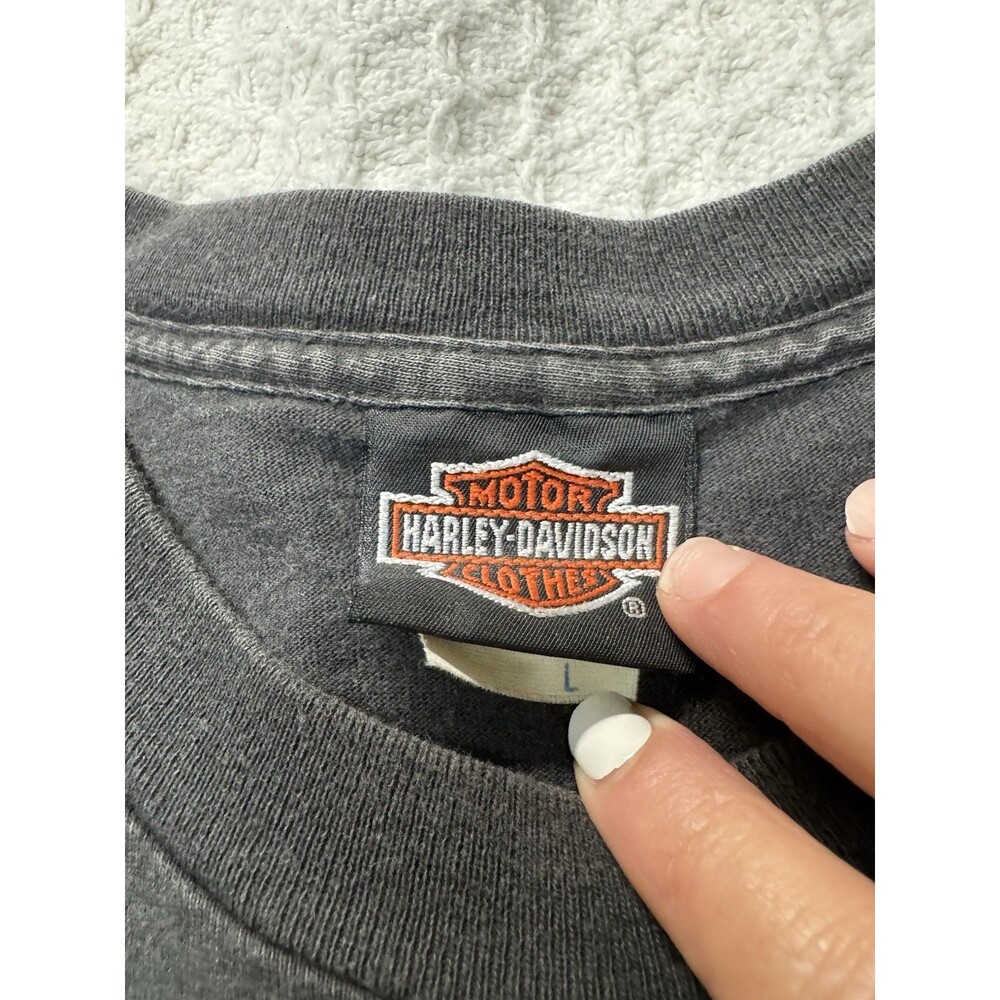 Vintage 1993 Harley Davidson Single Stitch FAREWELL ROBISON'S Daytona Shirt Sz L - Picture 9 of 13